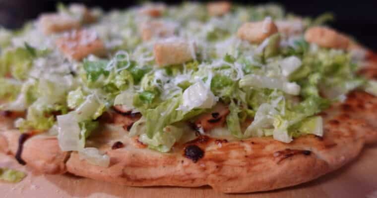 Chicken Caesar Salad Pizza