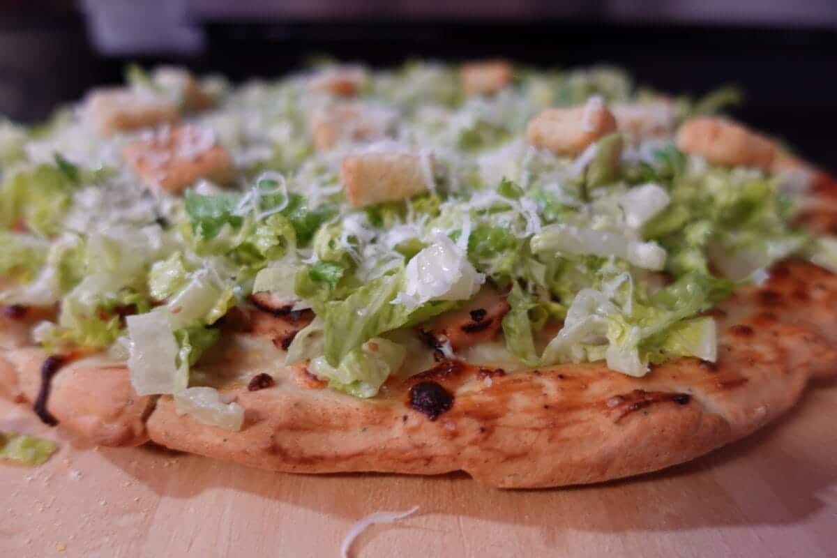 Chicken Caesar Salad Pizza