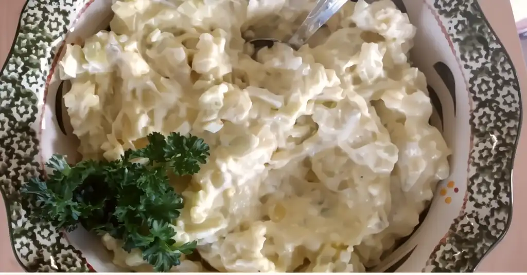 top-view-grams-sweet-tangy-potato-salad-recipe