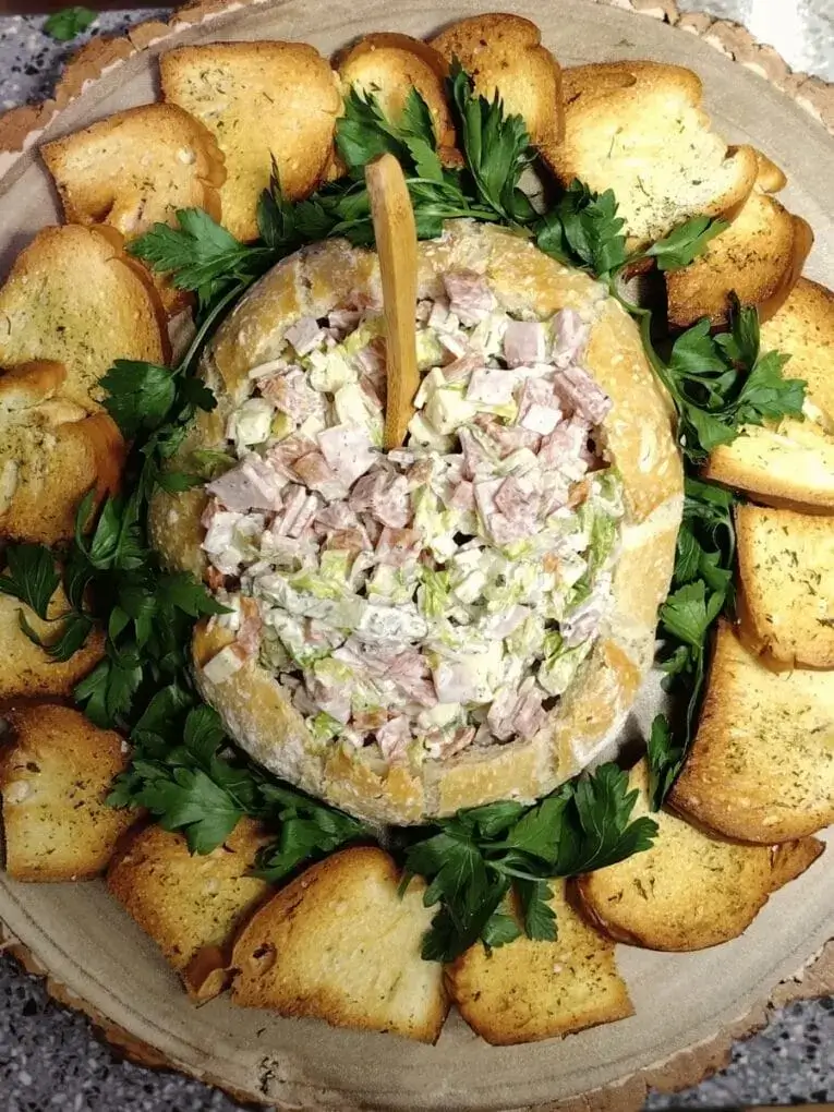 hoagie dip top view 