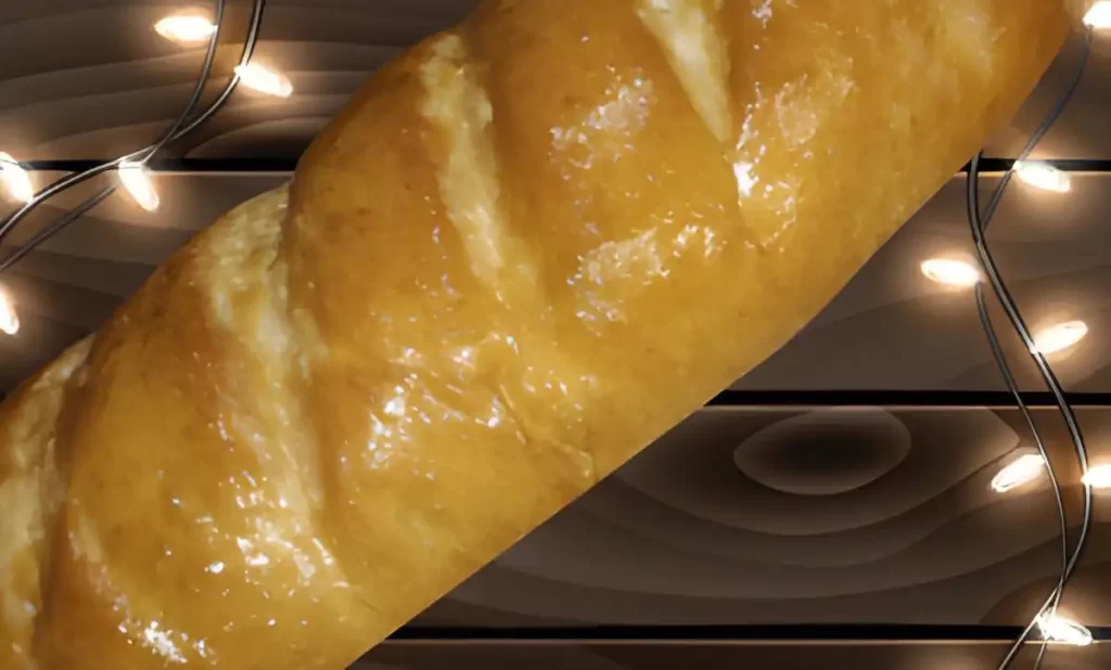 french bread on wooden table