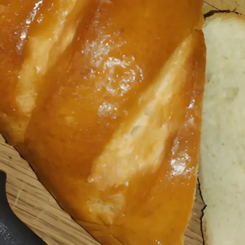 french bread on cutting board