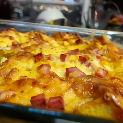 overnight-breakfast-casserole-in-glass-baking