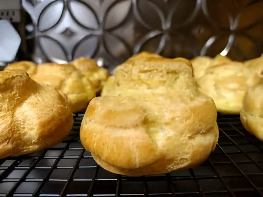 up close cream puff