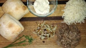 ciabatta onion beef bombs