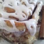 cinnamon roll on a plate