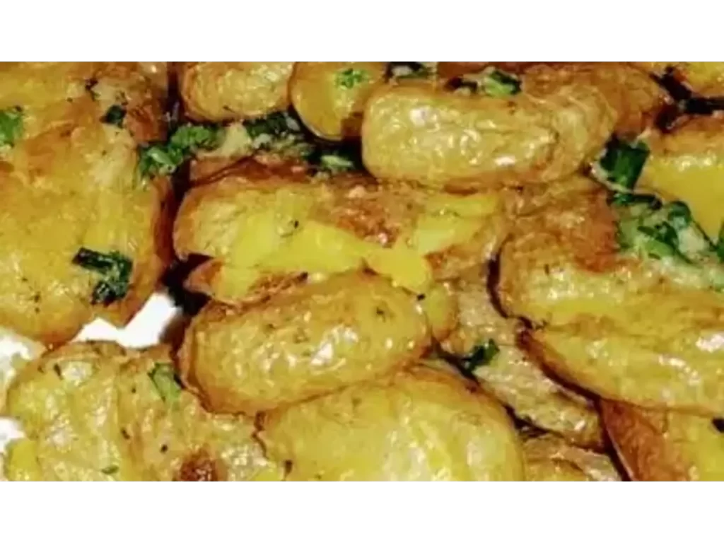 garlic smashed potatoes