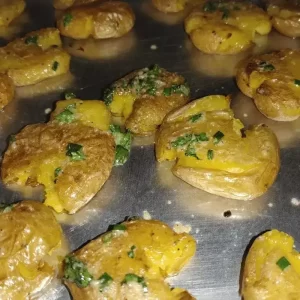 smashed garlic potato recipe