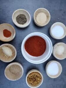 spices in little bowls