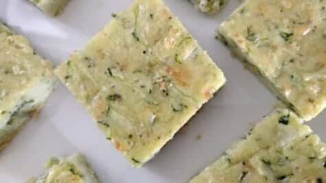 Zucchinicious Bars-Savory Zucchini Bars