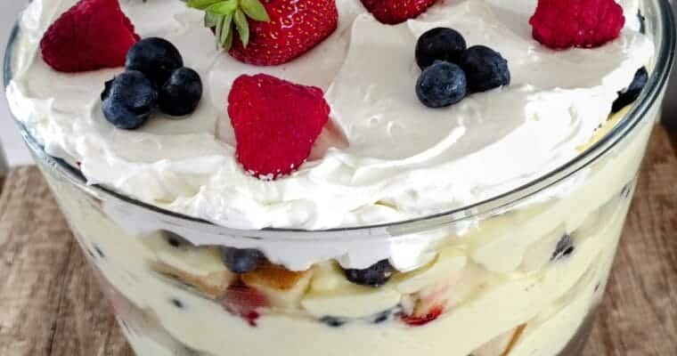 Easy Three Berry Trifle