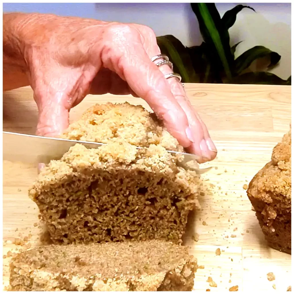 cutting-zucchini-bread