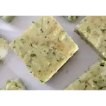 zucchini bars on white plate