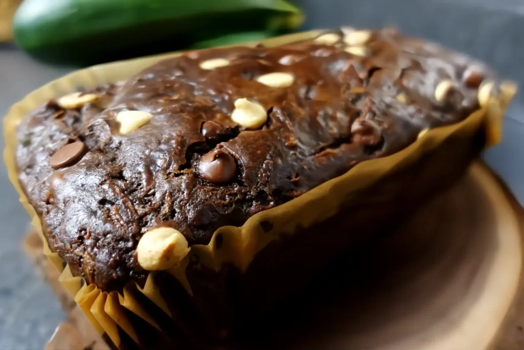 full-loaf-chocolate-peanut-butter-zucchini-bread-on-wooden-board