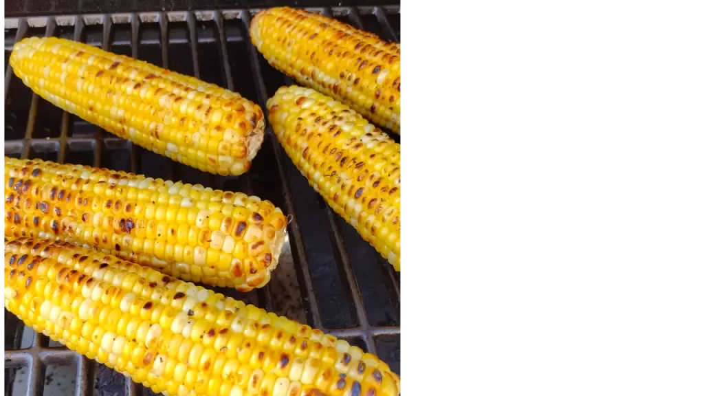 corn grilled on grill for grilled corn salad