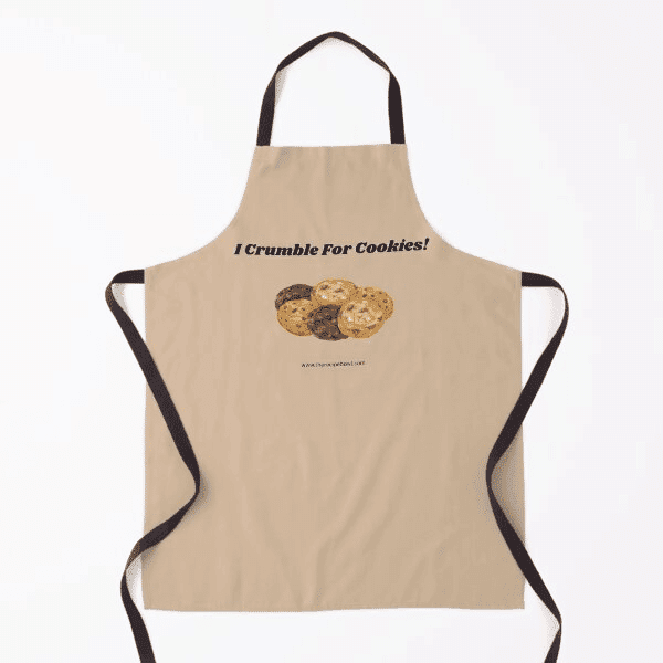 apron with cookies