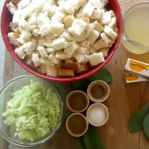 ingredients for stuffing recipe 