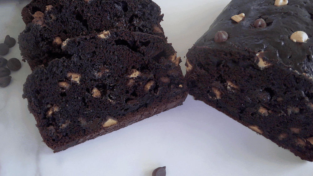 Chocolate Peanut Butter Zucchini Bread