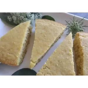 cornbread recipe cut in wedges