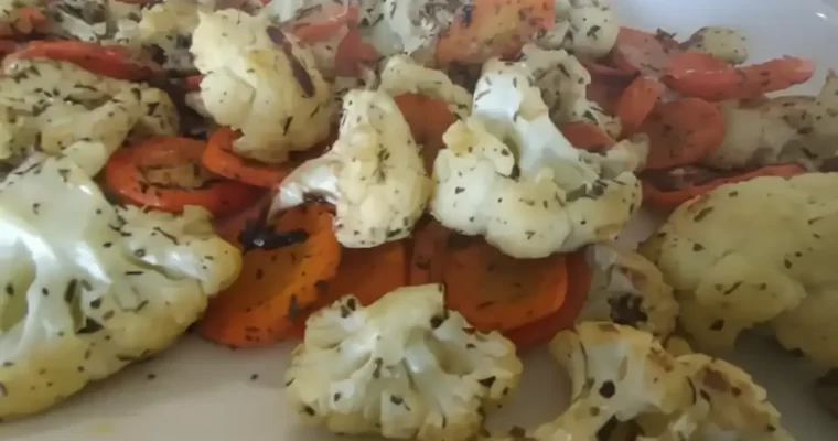 Roasted Cauliflower and Carrots