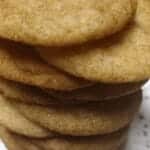 snickerdoodle cookies in a stack