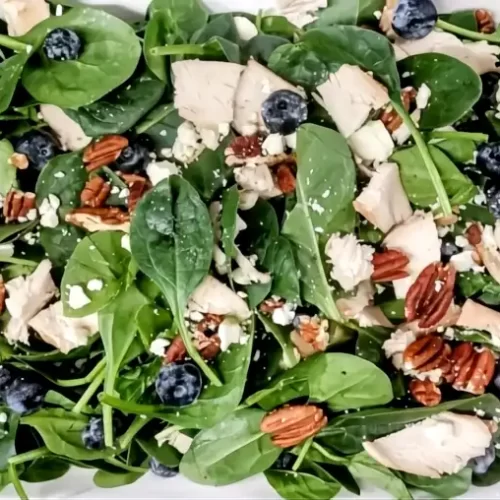 spinach blueberry salad with chicken recipe