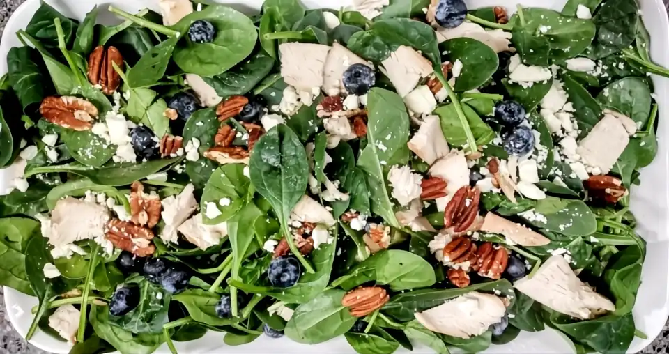 spinach blueberry salad with chicken recipe