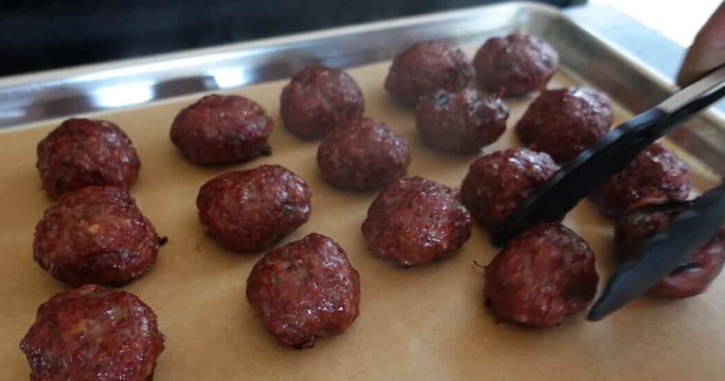 smoked meatballs