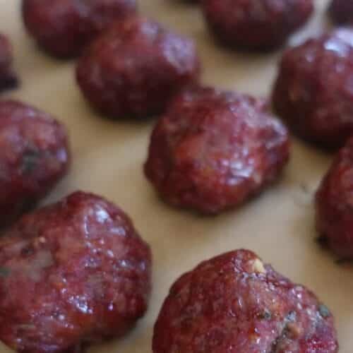 smoked meatballs