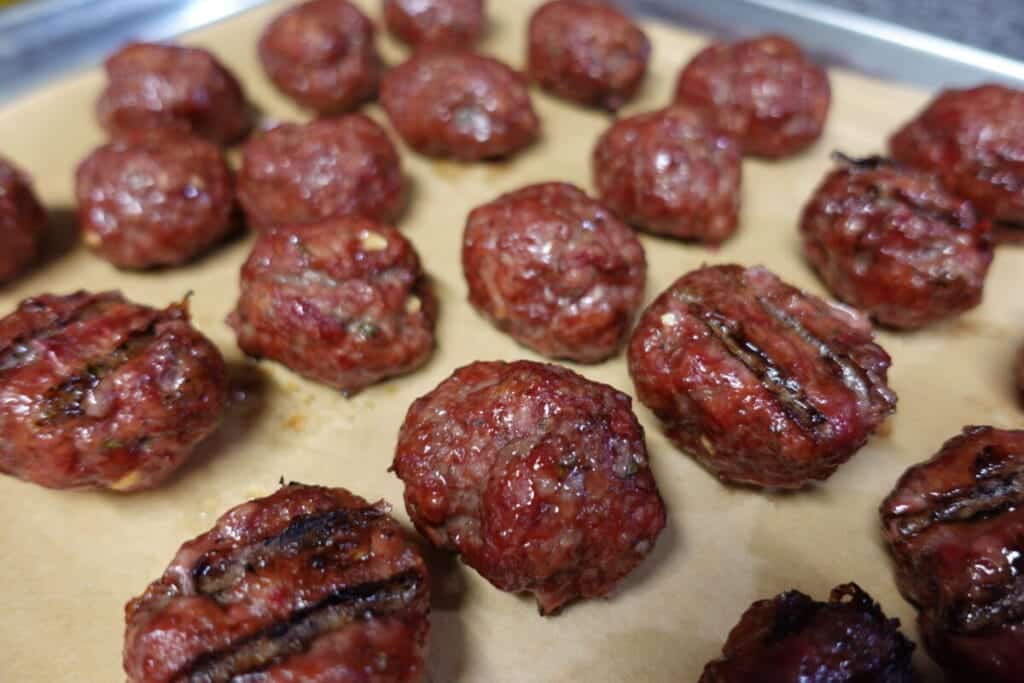 smoked meatballs