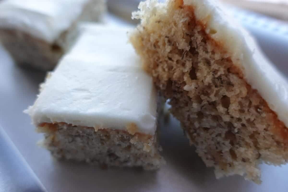 Banana Bars with Cream Cheese Frosting