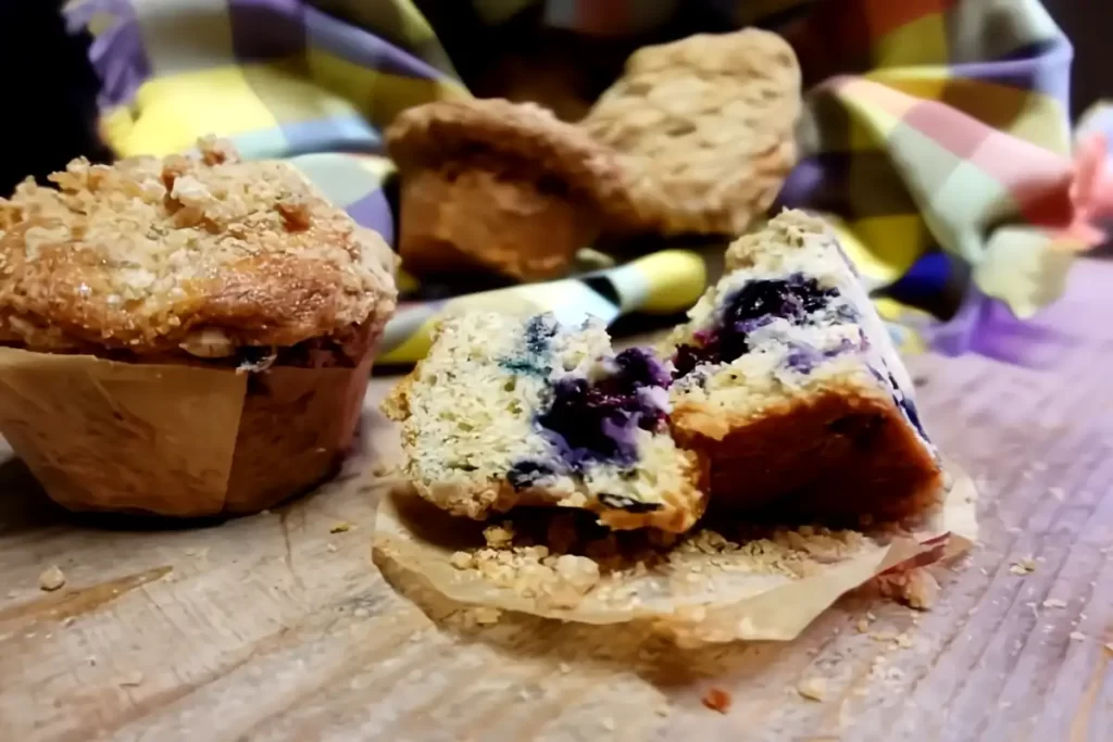 blueberry-muffins-on-wooden-table-with-fresh-blueberries