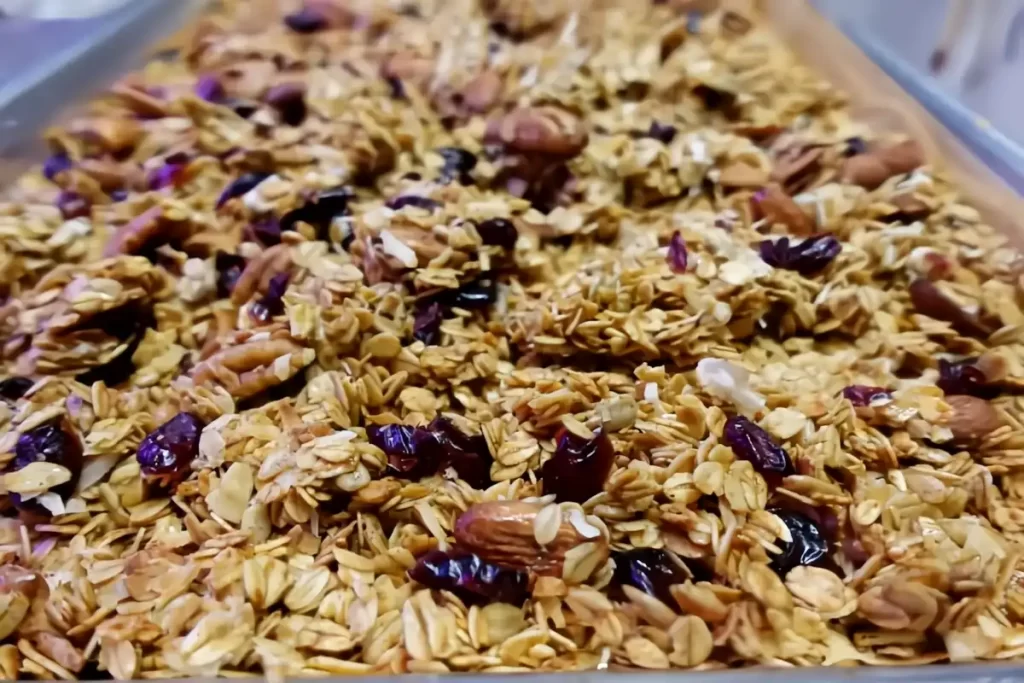 homemade-granola-on-baking-tray