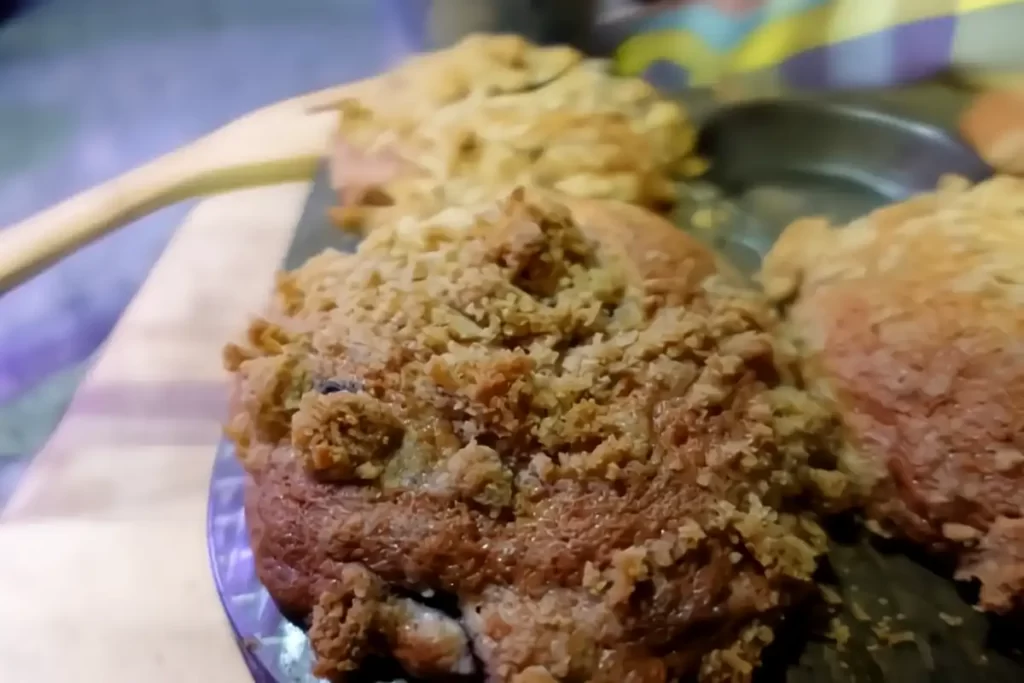 up-close-shot-of-baked-blueberry-muffins-in-baking-tin.