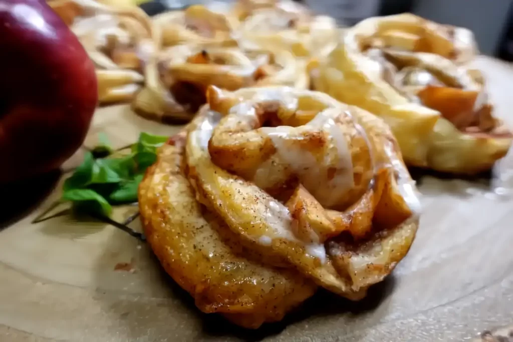 apple-puff-pastry-drizzled-with-glaze