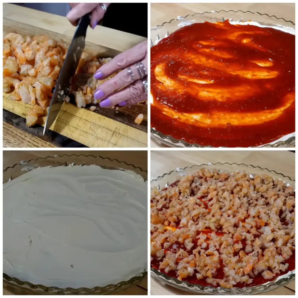 collage-of-making-3-ingredient-shrimp-dip