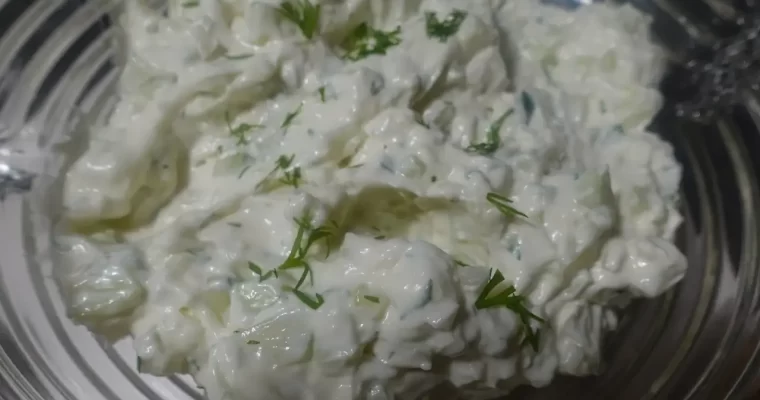 Cucumber Onion Dip Recipe