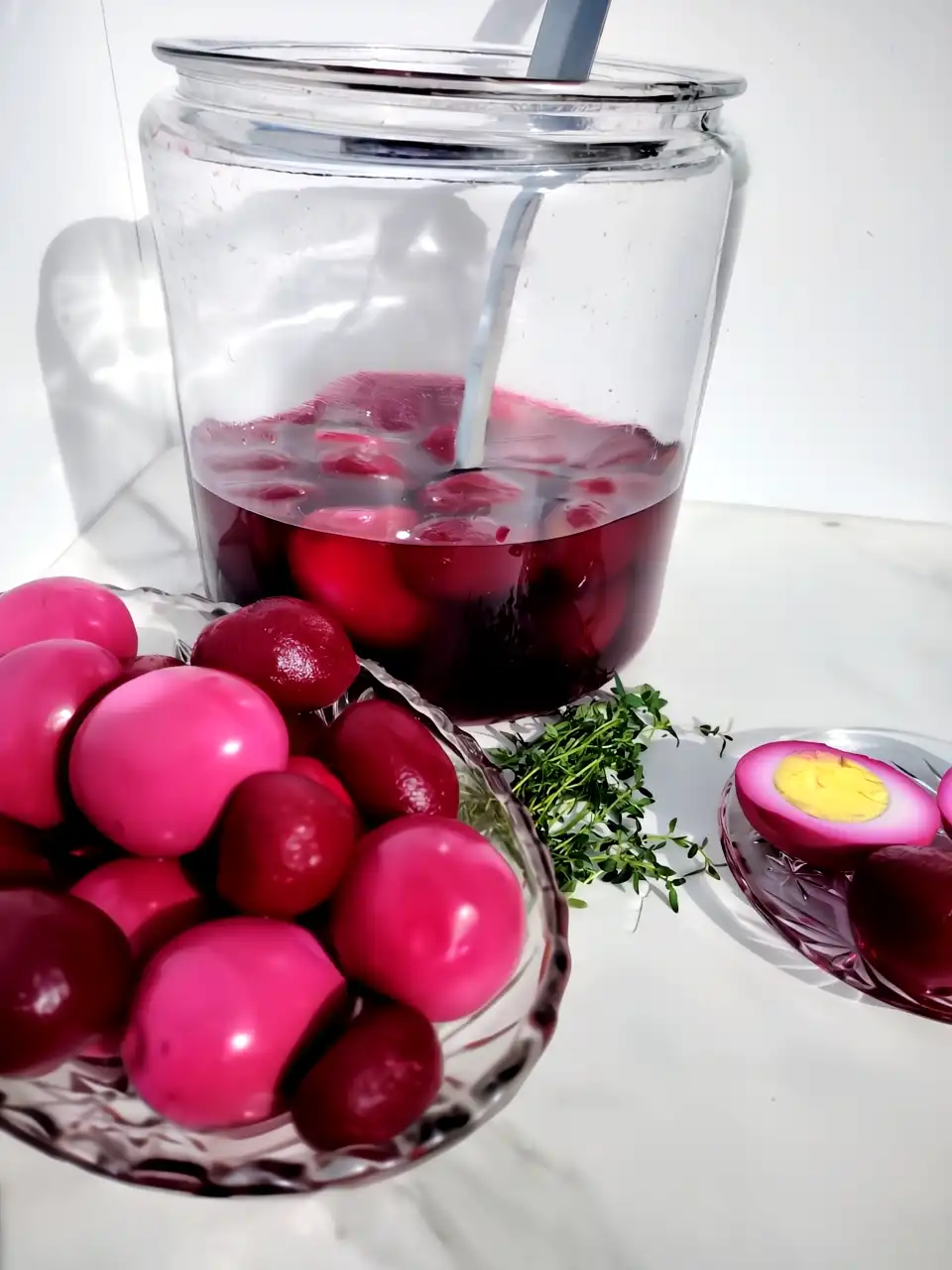 Pickled Eggs With Red Beets