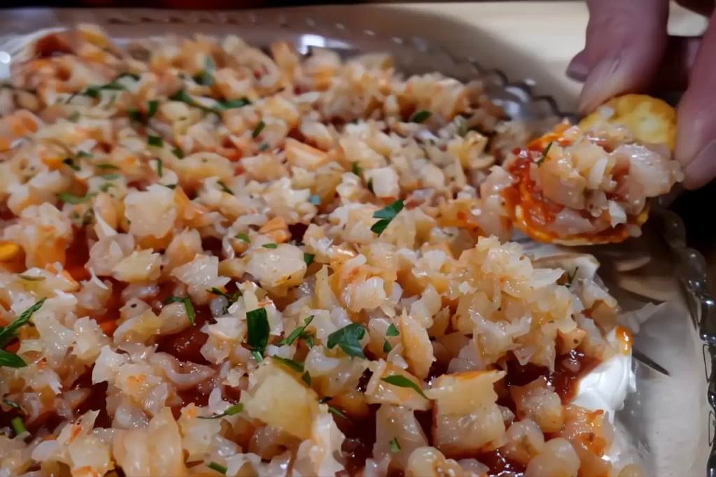 shrimp-dip-on-platter-with-cracker