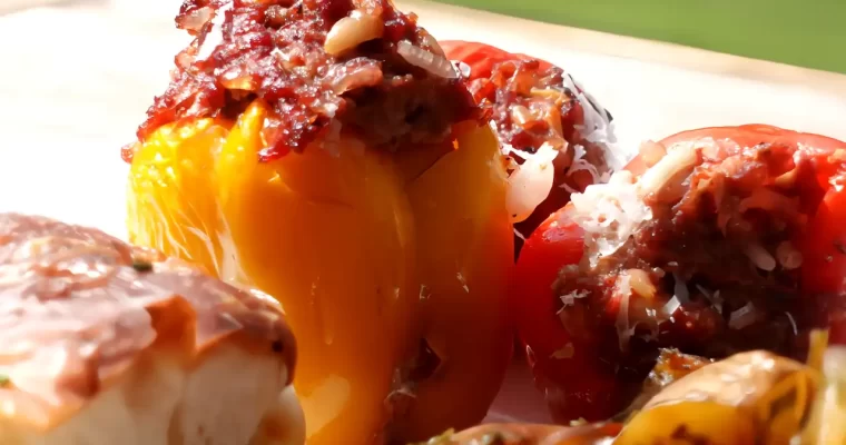 Traeger Smoked Mini Stuffed Peppers