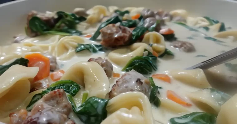 Creamy Tortellini Soup