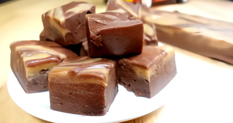 Peanut Butter Chocolate Swirl Fudge