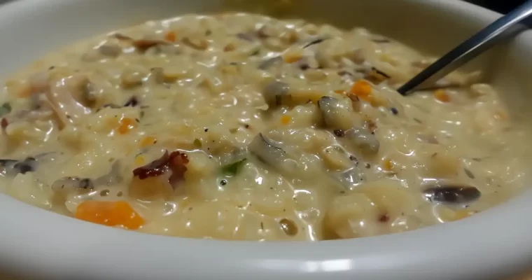 Creamy Turkey Rice Soup