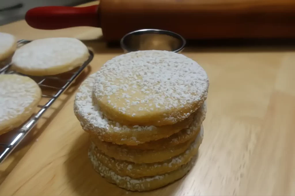 shortbread-stacked-with-rolling-pin-in-back-ground