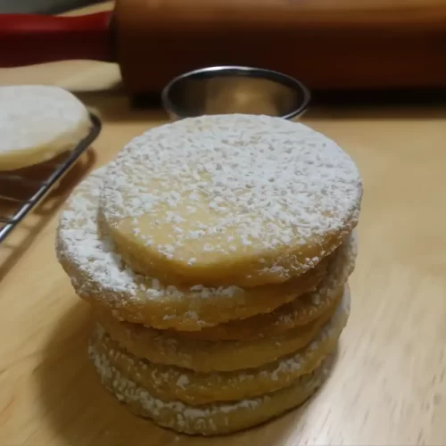 shortbread-stacked-with-rolling-pin-in-back-ground