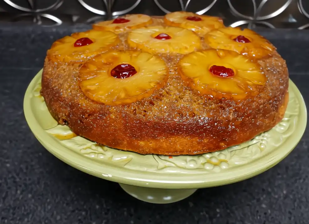 side-view-pineapple-upside-down-cake