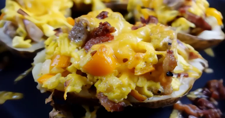 Stuffed Breakfast Baked Potatoes