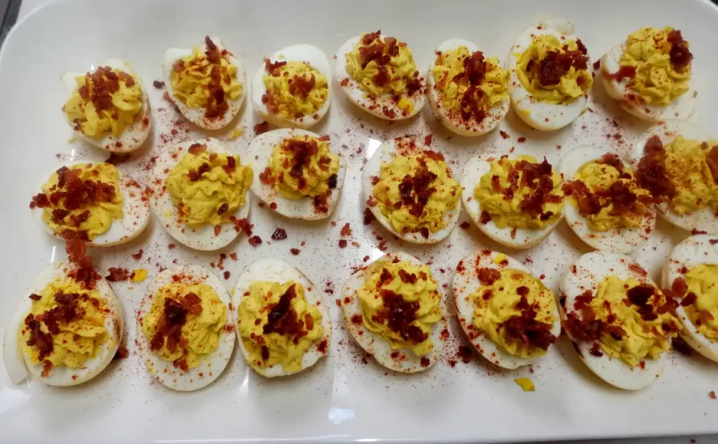 top-view-smoked-deviled-egg