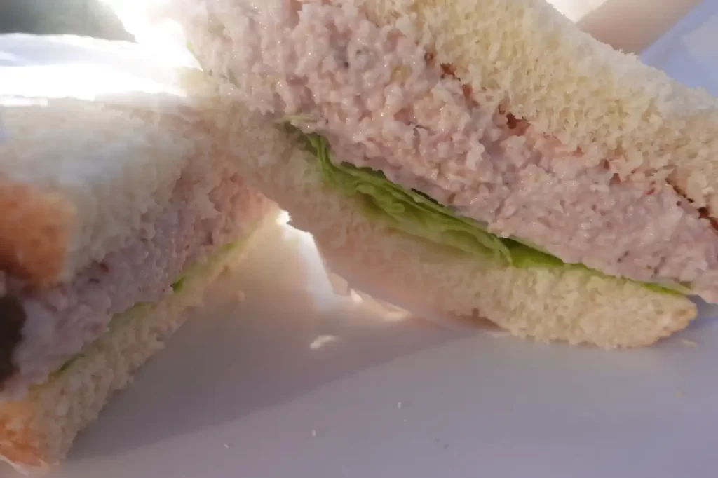 close-up-ham-salad-sandwich