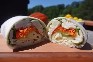 chicken-and-veggie-wraps